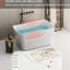 Baignoire autoportante 49 po en acrylique, trempage japonais carré, blanc brillant, baignoire polyvalente pour salle de bain, moderne