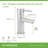 Dia Single Handle Bathroom Faucet with Push Pop Drain-91267915