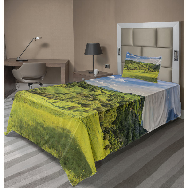 Microfiber Sheet Set, Twin Sheet Set + Fitted Sheet + 1 Pillowcase