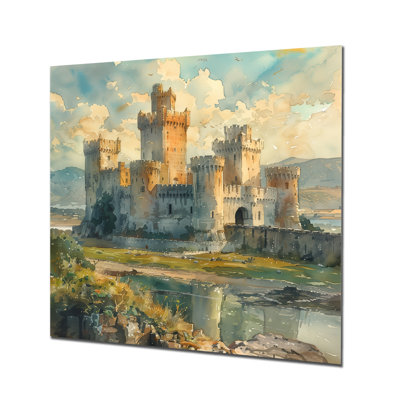 Beige brun, bastion médiévale forteresse III - Fortress, art mural