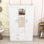 Armoire avec 3 portes, tiroirs de rangement et tablettes-803081370