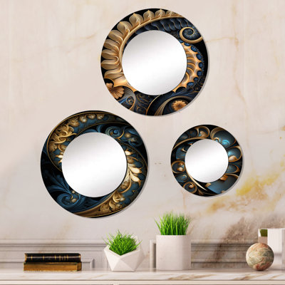 Elijahray Metal Round Mirror