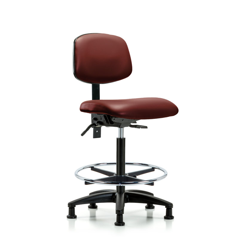 Chaise de travail en vinyle Lakel, Non, Bortsch, Patins