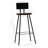 Solid Wood Counter Stool with Solid Wood and Steel Frame-607308001