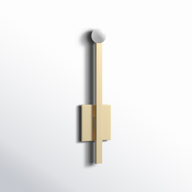 Peary Steel Wallchiere, Aged Brass