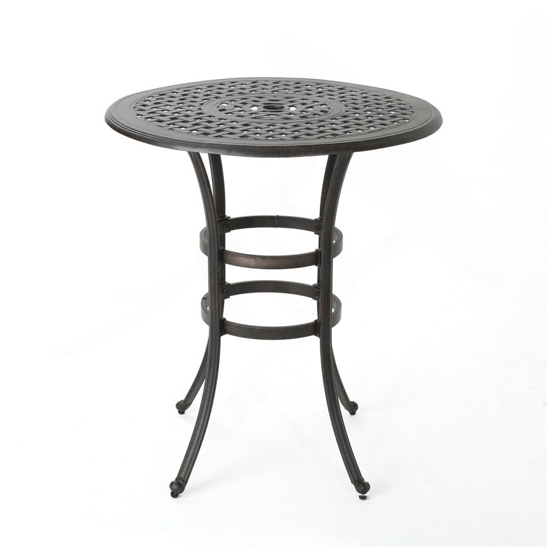 Table de bar en fonte d'aluminium