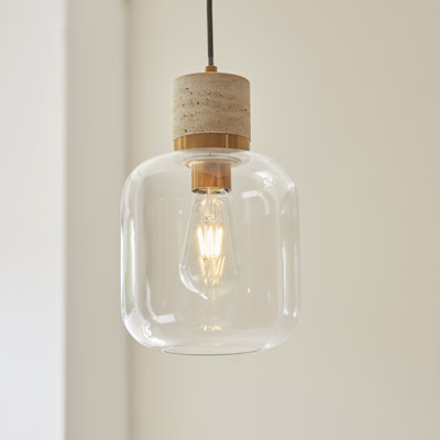 1 - Light Brass Pendant