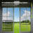 21 pi. L 11 pi. X P 11 pi. D Solarium mural en aluminium