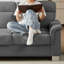 82" Modern Compressed Snowfleece Fabric 3-Seater Sofa-107301170