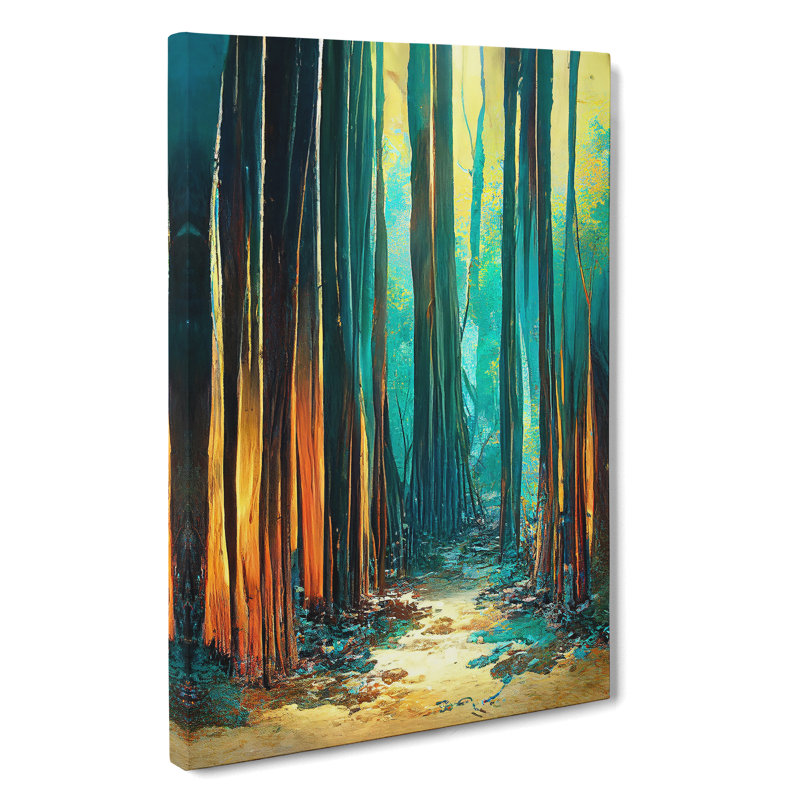 Forest Painting No.1 Abstract - Wrapped Canvas, 50cm H x 35cm W x 3cm D