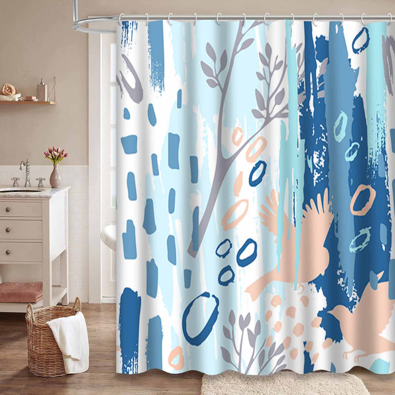 Rideau de douche Autumn Abstract, L 72 po x l 84 po