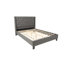 Grand lit en bleu gris