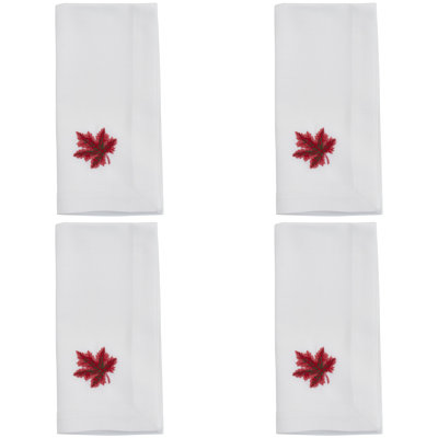 Worsham Collection Polyester Embroidered Square Napkin