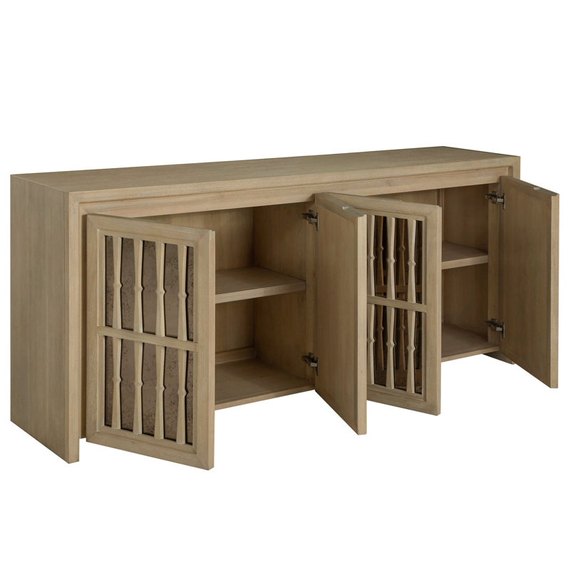 Caliza Mahogany Wood Buffet - 77.25 In. W X 34 In. H