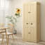 Armoire de cuisine 72 po Farmhouse, grande armoire de rangement autoportante avec 4 portes à fermeture douce, 2 tablettes réglables et un tiroir pour la salle à manger