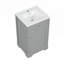 Meuble-lavabo de salle de bain durable avec lavabo, porte à fermeture douce et grand espace de rangement pour les salles de bain modernes-121449962