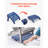 Ottoman 16.9L X 18.9W X 13H Inch HDPE Folding Patio Footrest-1362936145