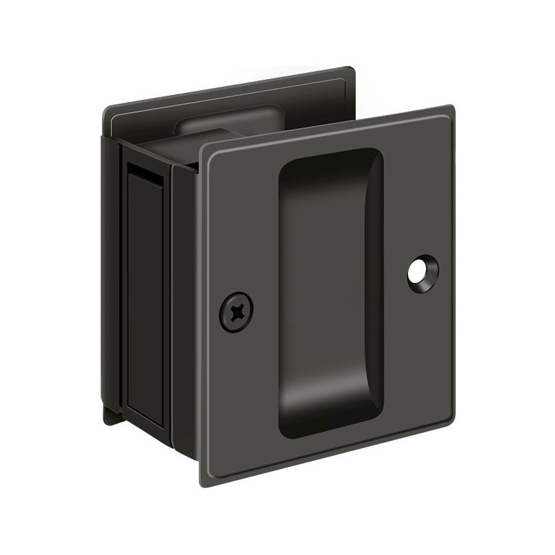 Pocket Door Hardware, Oil-Rubber Bronze