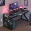 Solid Wood Iron Computer Desk