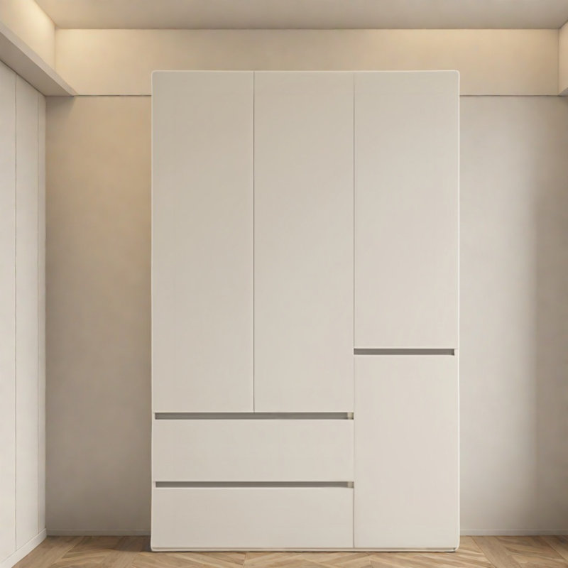 Garde-robe blanche simple et moderne