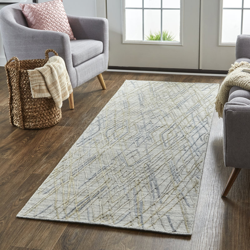 Performance Viscose Abstract Indoor Rug, Runner 2'9" x 8'