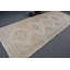 Tapis de couloir turc Oushak rétro fabriqué à la main de style classique beige / vert