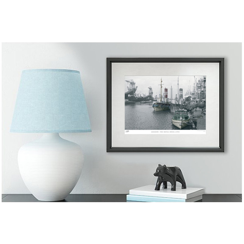 Grimsby, The Royal Dock C1955 by Francis Frith - Single Picture Frame Print, 60cm H x 80cm W x 2.3cm D