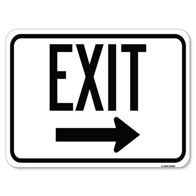 Exit (With Right Arrow) 3/24045