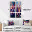 Kittie - Ensemble de 6 impressions sur toile de cactus floraux-32199511-32199508
