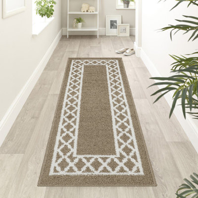 Tapis performance taupe lavable à la machine
