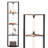 Carrye 64'' LED Dimmable Cornor Floor Lamp with Shelves-1741847953
