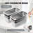 VEVOR Anti-Jam Steam Pan 4-Inch Deep Table Pan