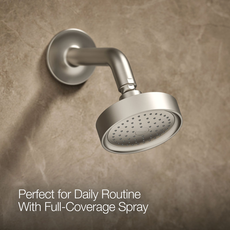 Purist® Rite-Tub and Shower Faucet, Vibrant Brushed Nickel, Scroll Handle