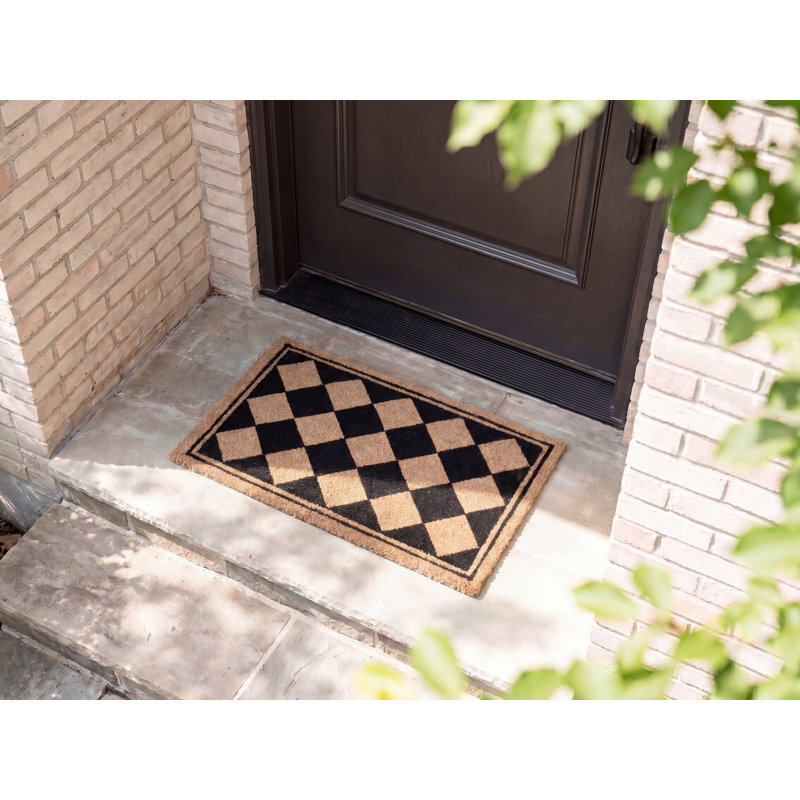 CARDONA Non-Slip Geometric Doormat