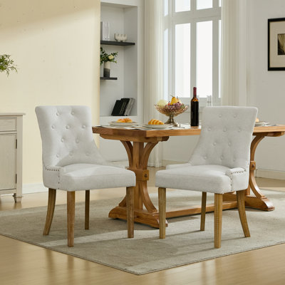 Button-Tufted Upholstered Dining Chair & Side Chair