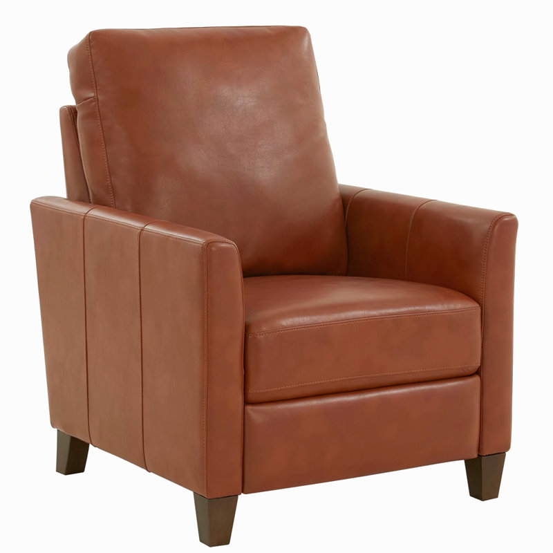 Fauteuil inclinable moderne en similicuir, Brun