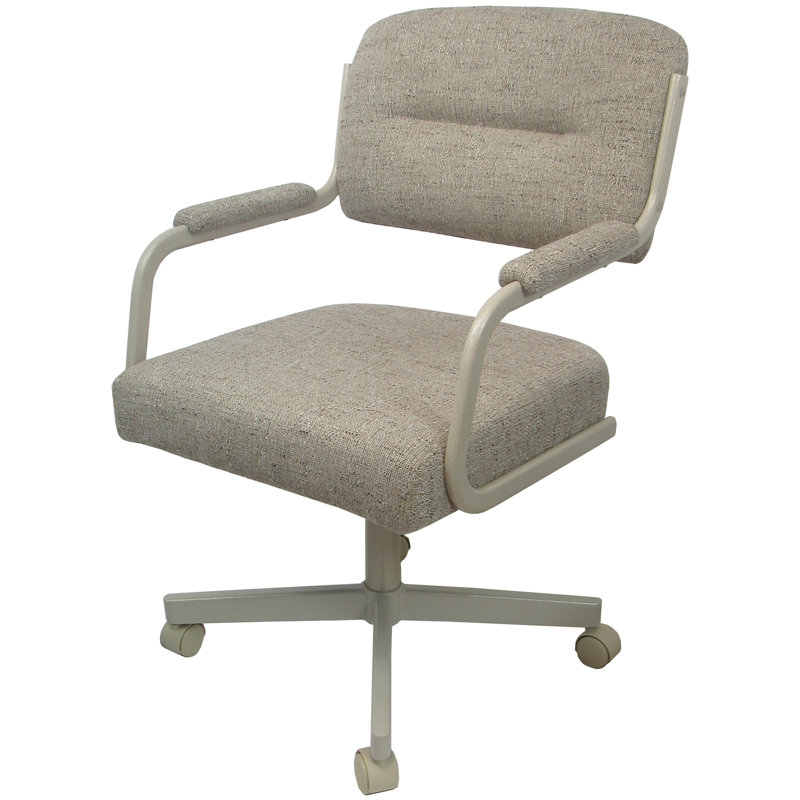 Chaises de bureau Holle, Bois flottant Hemsath, Beige