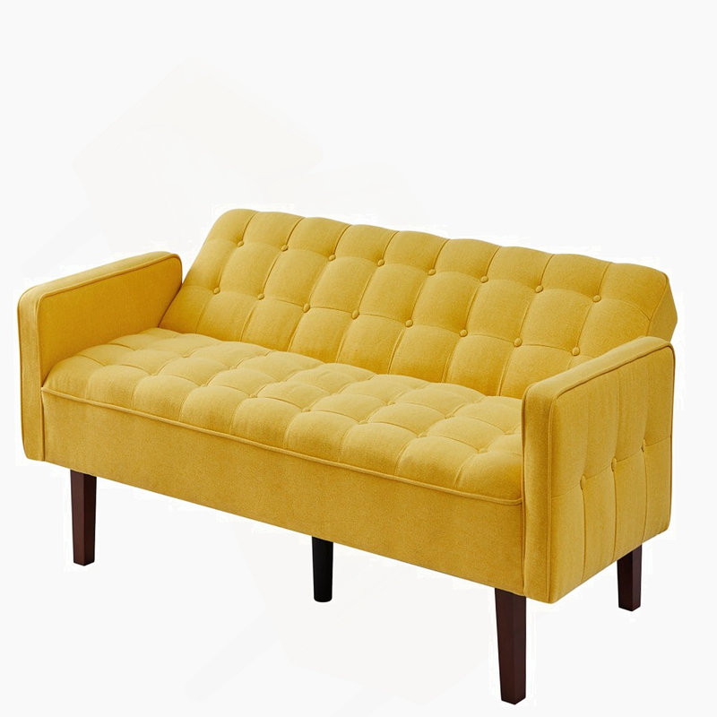 Canapé-lit Linen, Lin jaune