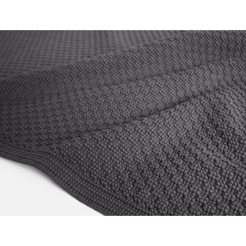 Moonstone Organic Turkish Cotton Bath Rug, Slate