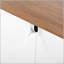Commode blanche à 6 tiroirs avec tiroirs larges et poignées en métal, idéale pour le rangement dans la chambre à coucher, le couloir et l'entrée
