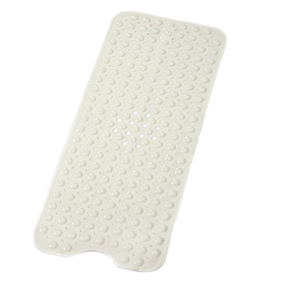Tapis de bain extra long antidérapant, tapis de bain doux pour baignoire 40 x 16 pouces, tapis de baignoire, facile à laver, sans BPA, (vert menthe)