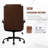 Cyrelle Ergonomic Executive Chair 350LB Big and Tall Heavy Duty Design,High Back Lumbar Back Support-1863306221