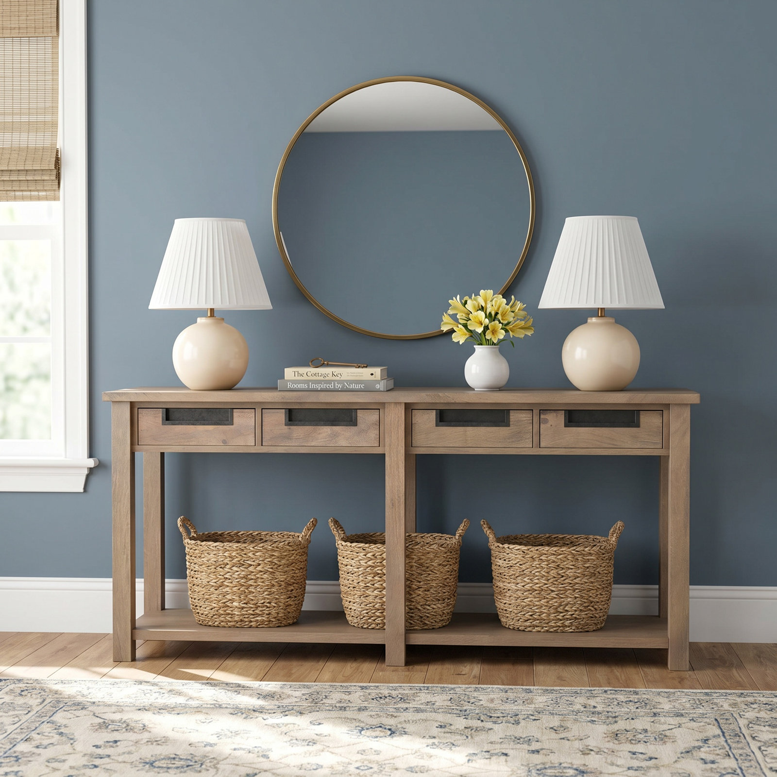 Alex 72'' Solid Wood Console Table