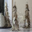 Décoration de Noël en forme d'arbre conique brun et gris-2079178605