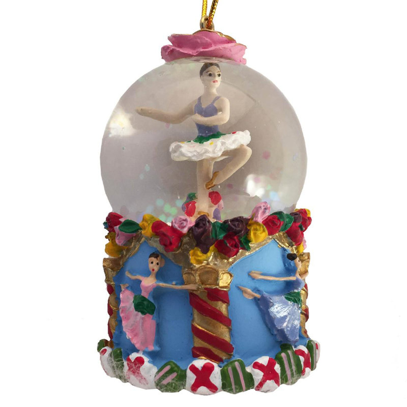 Globe à neige mini ballerine danseurs de fleurs Onawa