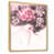 Toile avec cadre flottant brun