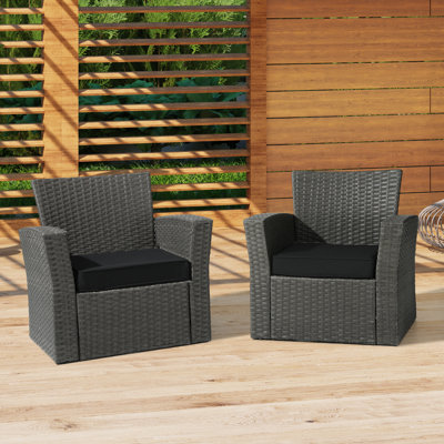 Outdoor Chair Cushion with Double Welt 20" x 19.5" x 4" by Ebern Designs