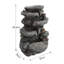 Outdoor Rock Fountain with Lights