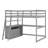 Loft Bed With Desk And Shelves,Drawers-1597874501