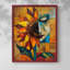 Série FLORAL CDLxxvii - reproduction encadrée de qualité supérieure - prête à être accrochée - aucun clou requis-14812338-14812340